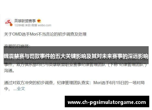 魏震禁赛与罚款事件的五大关键影响及其对未来赛事的深远影响