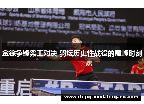 金徐争锋梁王对决 羽坛历史性战役的巅峰时刻