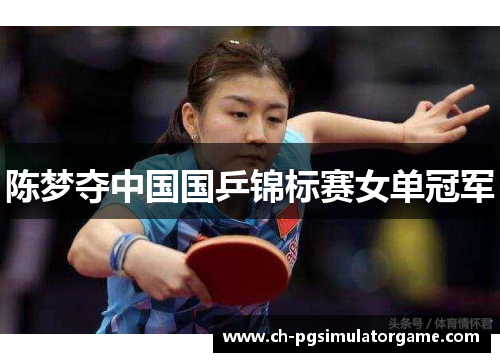 陈梦夺中国国乒锦标赛女单冠军